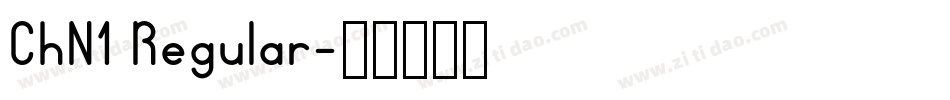 ChN1 Regular字体转换
